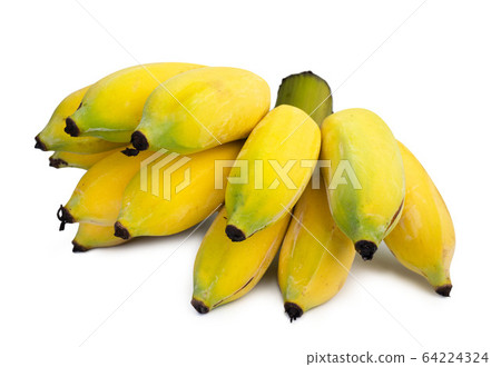 Pisang Awak banana on white background. Pisang Awak banana on white background. 64224324