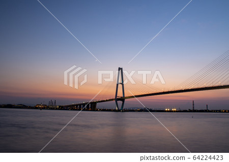 Meiko Triton illuminated by the setting sun 64224423