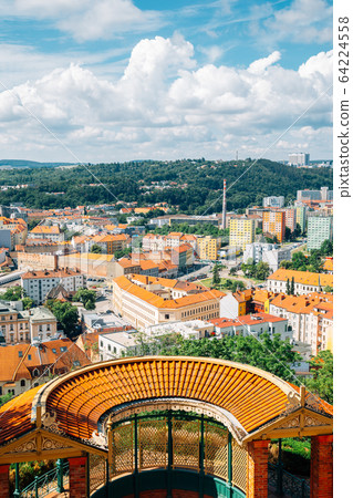 Brno city panorama view from Spilberk Castle in Brno, Czech Republic 64224558