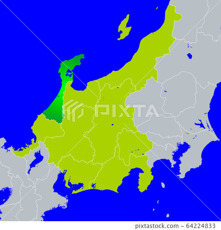 石川縣地圖和中部地區 64224833
