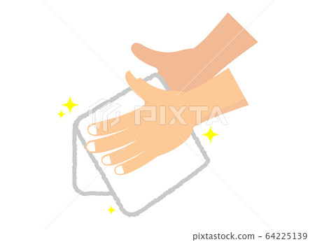 Icon: hand wash hand towel clean Icon: hand wash hand towel clean 64225139