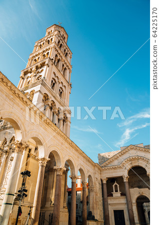 Diocletian's Palace Saint Domnius Cathedral Bell Tower in Split, Croatia 64225170