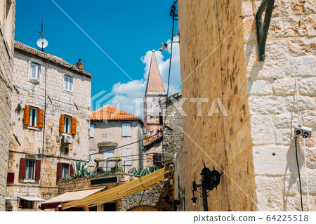 Historic town Trogir old city in Trogir, Croatia 64225518