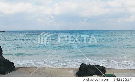Blue sea beach Blue sea beach 64225537