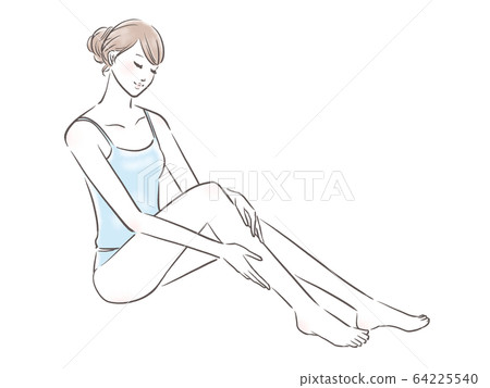 Women who care for the body (light blue) Women who care for the body (light blue) 64225540