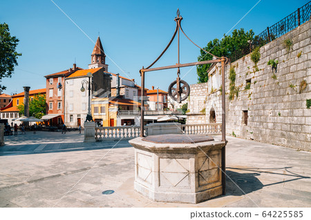 Five wells square and old town in Zadar, Croatia Five wells square and old town in Zadar, Croatia 64225585