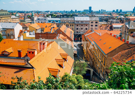 Zagreb cityscape, Ilica main street and funicular in Zagreb, Croatia Zagreb cityscape, Ilica main street and funicular in Zagreb, Croatia 64225734
