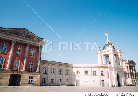 Am Alten Markt square and Landtag Brandenburg parliament in Potsdam, Germany Am Alten Markt square and Landtag Brandenburg parliament in Potsdam, Germany 64227402