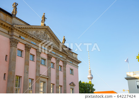 The Berlin State Opera and Berlin TV tower in Germany The Berlin State Opera and Berlin TV tower in Germany 64227424