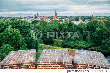 Spandau Citadel medieval fortress and old town in Berlin, Germany 64227481