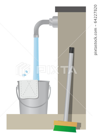 Bucket, tap and deck brush 64227820