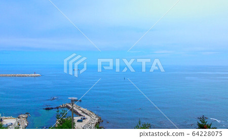 horizontal, horizon, wave 64228075