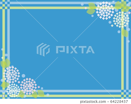 Hydrangea Frame - Stock Illustration [64228437] - PIXTA