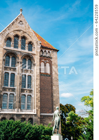 National Archives of Hungary Building at Buda castle district in Budapest, Hungary 64228559