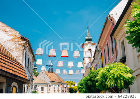 Szentendre medieval old town main square street in Hungary Szentendre medieval old town main square street in Hungary 64228925