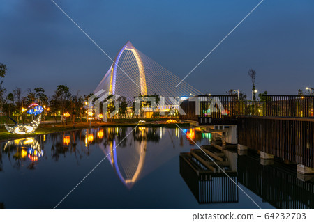 Department of Aikotobashi Night View Taichung Taiwan 64232703