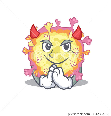 A picture of coronaviridae virus in devil cartoon design A picture of coronaviridae virus in devil cartoon design 64233402
