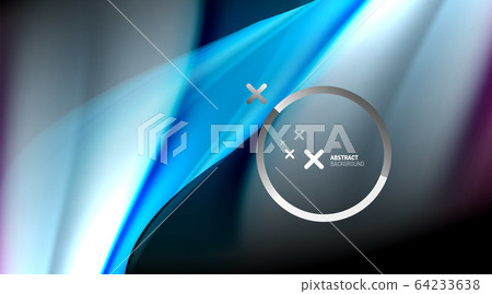 Swirl, curve blurred color lines, holographic rainbow liquid style gradient waves for Wallpaper, Banner, Background, Card, Book Illustration, landing page 64233638