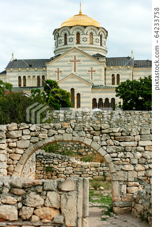 The walls of the old city of masonry. Excavations The walls of the old city of masonry. Excavations 64233758