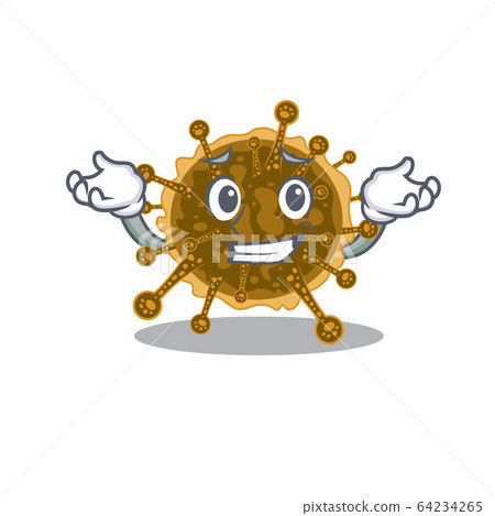 A picture of grinning negarnaviricota cartoon design concept 64234265