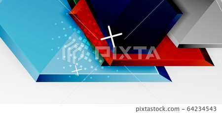 Metal glossy shiny geometric shapes with 3d effect composition. Techno futuristic vector abstract background For Wallpaper, Banner, Background, Card, Book Illustration, landing page 64234543