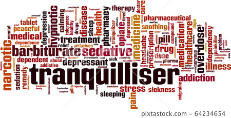 Tranquilliser word cloud 64234654