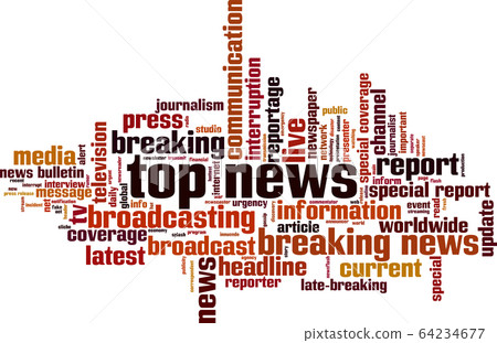 Top news word cloud 64234677