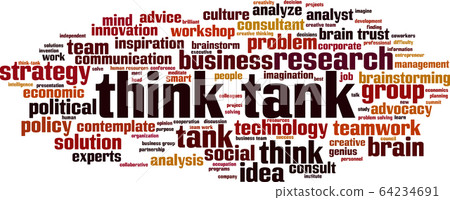 Think tank word cloud 64234691