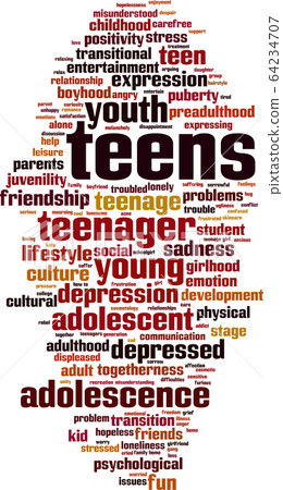 Teens word cloud Teens word cloud 64234707