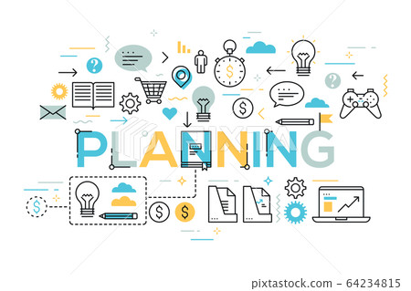 Daily scheduling, effective planning, task timing and management concept. Daily scheduling, effective planning, task timing and management concept. 64234815