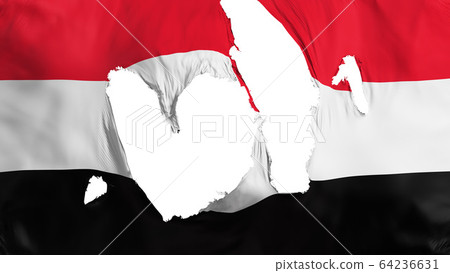 Ragged Yemen flag Ragged Yemen flag 64236631