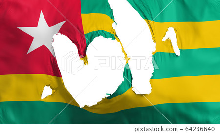 Ragged Togo flag Ragged Togo flag 64236640