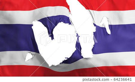 Ragged Thailand flag Ragged Thailand flag 64236641
