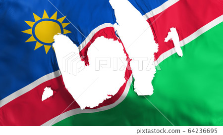 Ragged Namibia flag 64236695