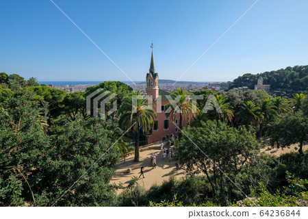 Spain Barcelona Guell Park Spain Barcelona Guell Park 64236844