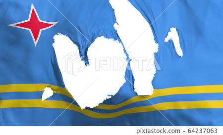 Ragged Aruba flag Ragged Aruba flag 64237063