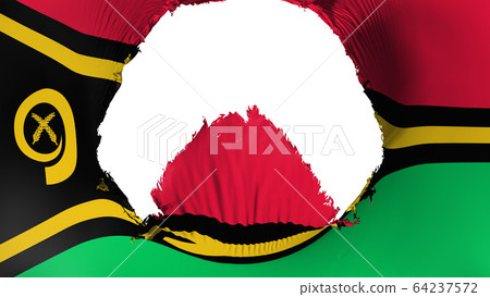 Big hole in Vanuatu flag Big hole in Vanuatu flag 64237572