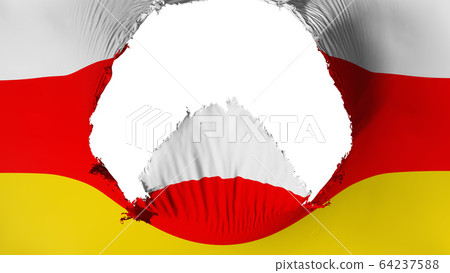 Big hole in South Ossetia flag Big hole in South Ossetia flag 64237588