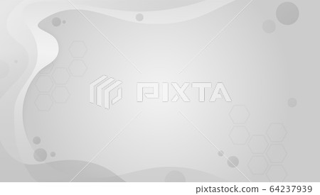 Geometric abstract background with hexagons and circles. 64237939