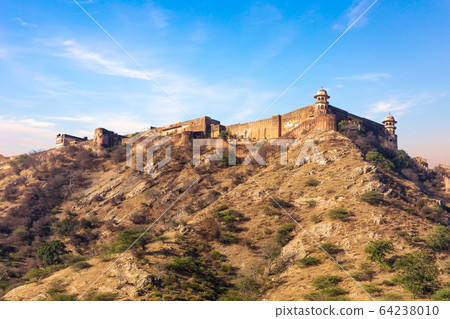 Jaigarh Fort as seen from the Amer Fort, Jaipur, India Jaigarh Fort as seen from the Amer Fort, Jaipur, India 64238010