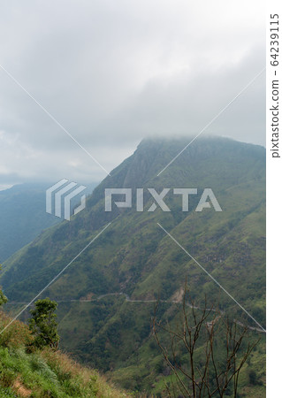 Mountain landscape, green slopes. Beauty of Mountain landscape, green slopes. Beauty of 64239115