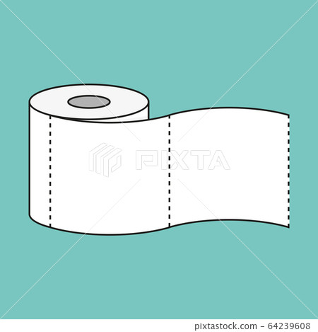 roll of toilet paper icon 64239608