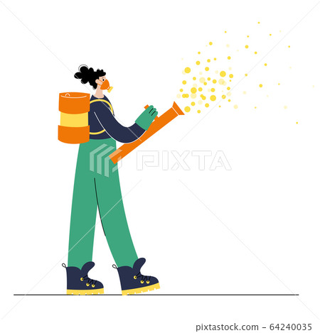 Garden work concept vector illustration eco farm Garden work concept vector illustration eco farm 64240035