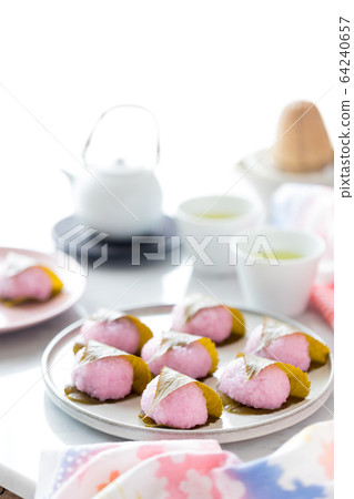 Sakura-cake in Japan 64240657