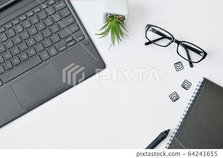 mockup top view Online home education. Home School mockup top view Online home education. Home School 64241655