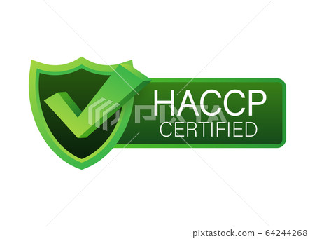 HACCP Certified icon on white background. Vector 64244268