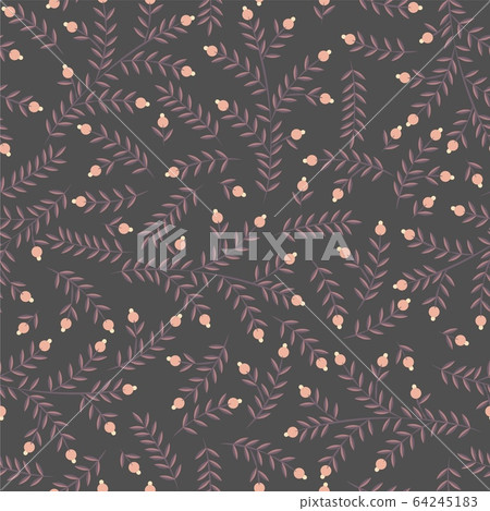 Vector flower pattern. Seamless botanic texture. Spring floral background summer herbs. Can be used for wallpaper, pattern, backdrop, surface textures Vector flower pattern. Seamless botanic texture. Spring floral background summer herbs. Can be used for wallpaper, pattern, backdrop, surface textures 64245183