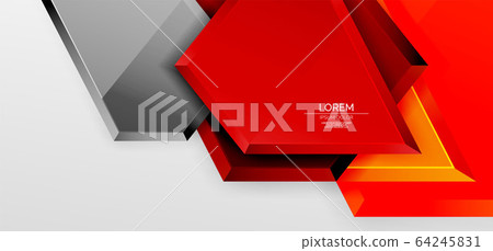 Metal glossy shiny geometric shapes with 3d effect composition. Techno futuristic vector abstract background For Wallpaper, Banner, Background, Card, Book Illustration, landing page Metal glossy shiny geometric shapes with 3d effect composition. Techno futuristic vector abstract background For Wallpaper, Banner, Background, Card, Book Illustration, landing page 64245831