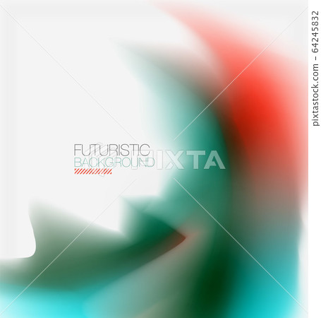 Liquid fluid color splashes abstract background, bright colorful shapes. Techno futuristic vector abstract background For Wallpaper, Banner, Background, Card, Book Illustration, landing page 64245832