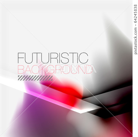 Liquid fluid color splashes abstract background, bright colorful shapes. Techno futuristic vector abstract background For Wallpaper, Banner, Background, Card, Book Illustration, landing page 64245838